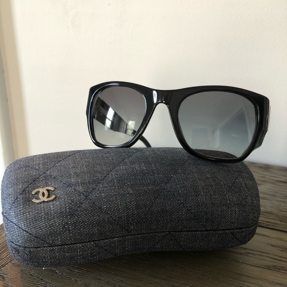 Authentic CHANEL denim sunglasses